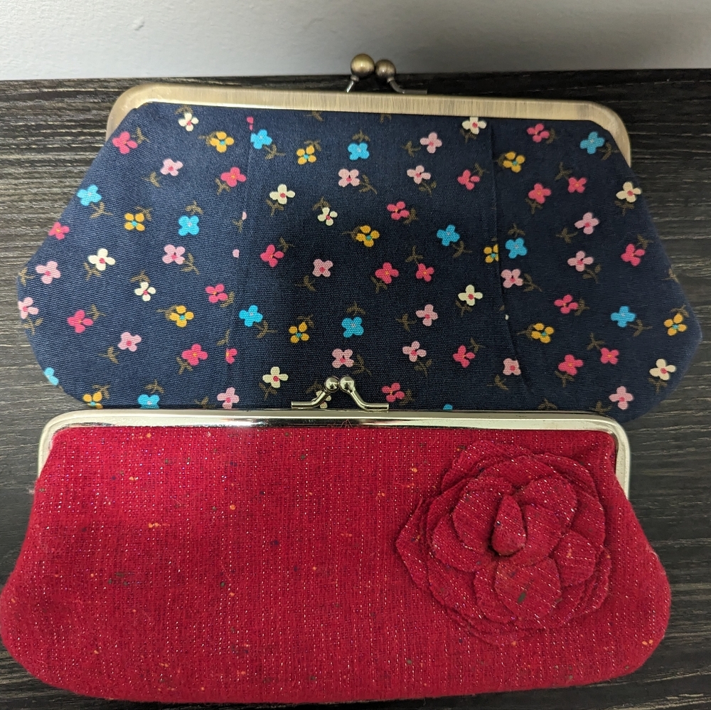 Pair of vintage Old Navy clutch purses